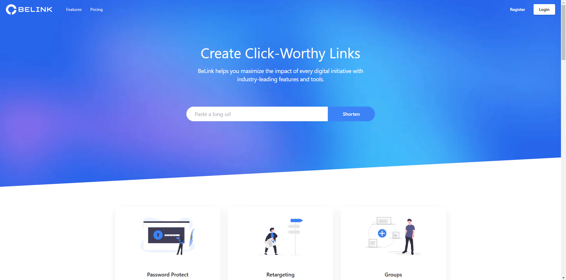 BeLink - Bio Link & URL Shortener Platform