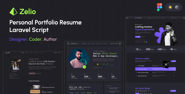 Zelio - Personal Portfolio Resume Laravel Script