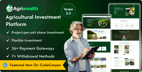 AgriWealth - Agricultural HYIP Investment and Ecommerce Solution