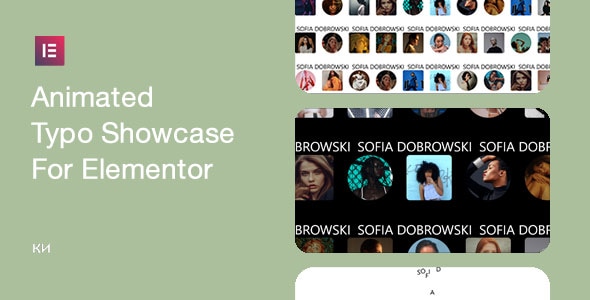Animated Typo Showcase for Elementor