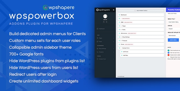 WPSPowerbox - Addon for WPShapere WordPress Admin Theme