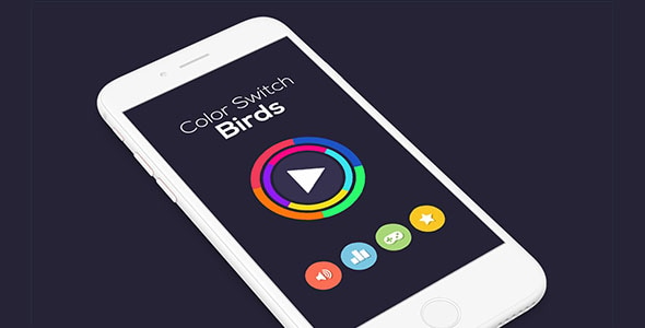 COLOR SWITCH BIRDS WITH ADMOB - ANDROID STUDIO & ECLIPSE FILE