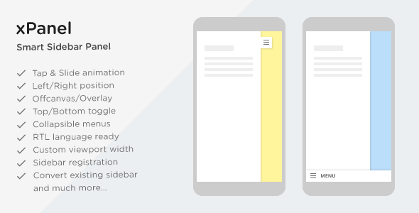 xPanel - Smart Sliding Panel and Sidebar Widget Area for WordPress Themes