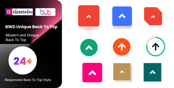 BWD Unique Back to Top addon for elementor