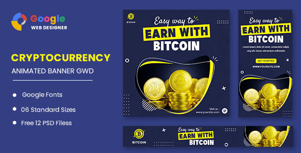 Cryptocurrency Bitcoin Google Web Designer