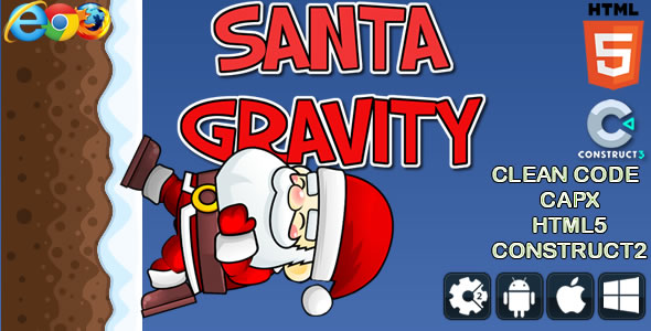 Santa Gravity - Html Game (CAPX)