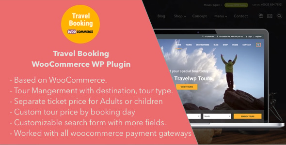 Travel Booking - Travel Booking WooCommerce WordPress Plugin