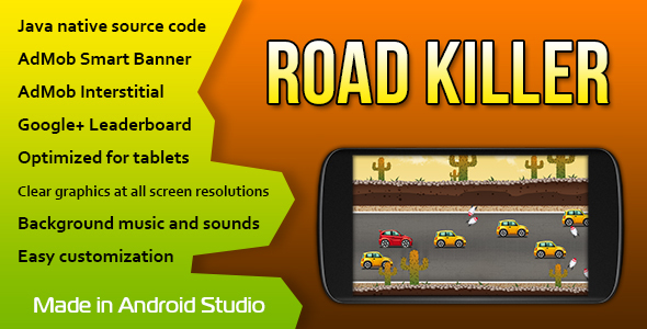 Road Killer with AdMob and Leaderboard