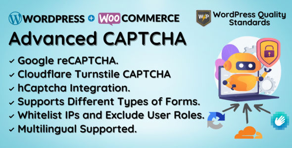 WooCommerce Advanced CAPTCHA - Google Cloudflare hCaptcha