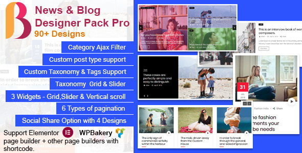 News and Blog Designer Pack Pro - Blog Plugin with Post Filter for WordPress and Elementor