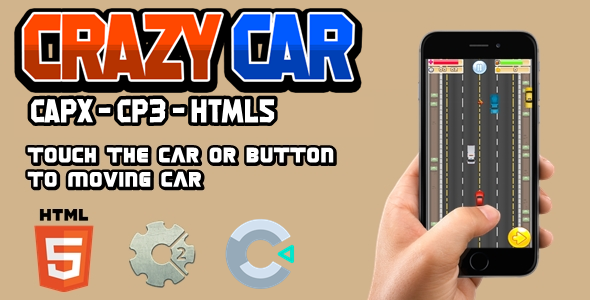 Crazy Car - Construct 2/3 Game