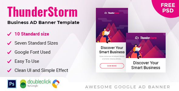 Thunderstorm - Business HTML 5 Animated Google Banner