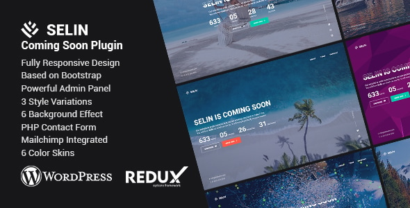 Selin - Creative Coming Soon WordPress Plugin