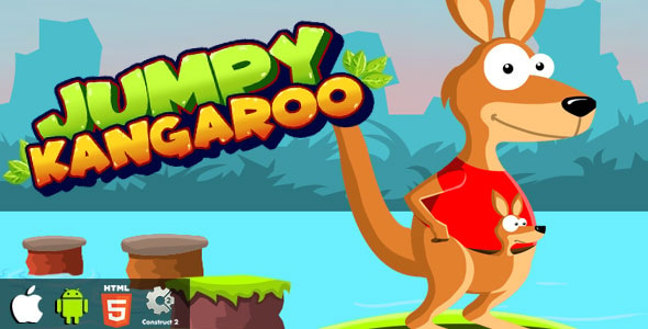 Jumpy Kangaroo - HTML5 Game (CAPX)