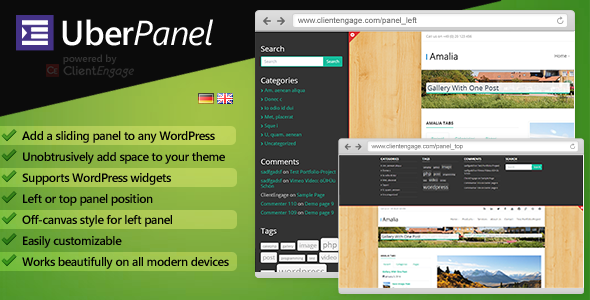 UberPanel - Sliding Panel Plugin for WordPress