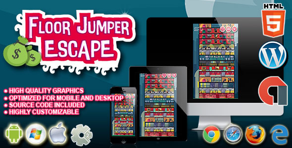 Floor Jumper Escape - HTML5 Construct 2 Skill Game