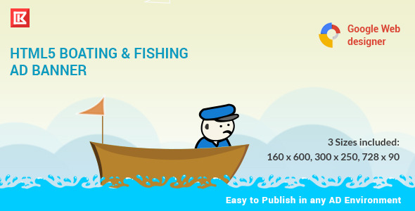 Fishing and Boating | HTML 5 Animated Banner