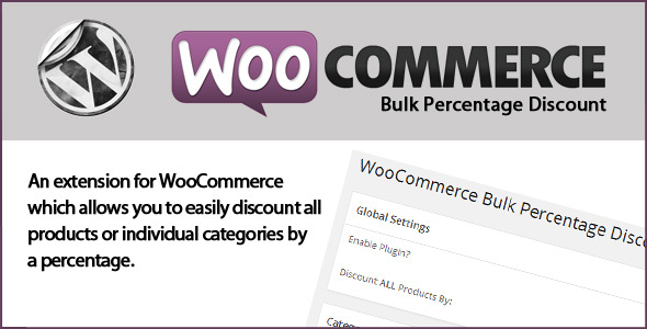 WooCommerce Bulk Percentage Discount