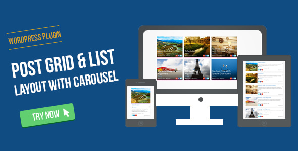 WordPress Post Grid/List Layout With Carousel