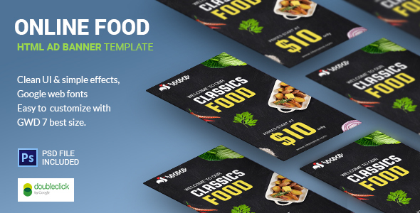 Fast Food | HTML5 Google Banner Ad 03