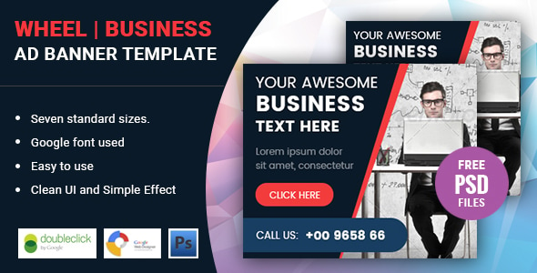 Wheel | Business HTML 5 Animated Google Banner