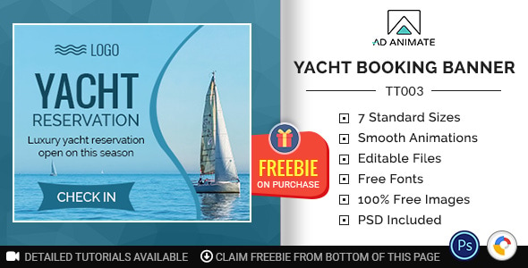 Tour & Travel | Yacht Booking Banner (TT003)