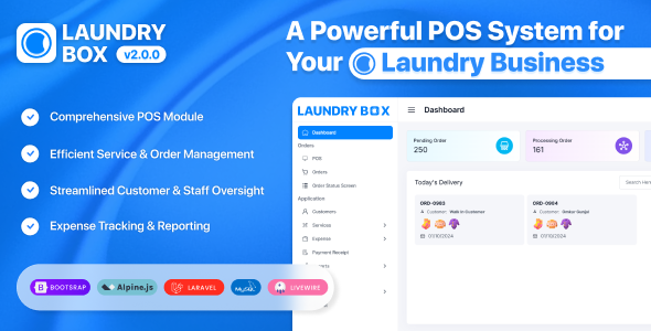 Laundry Box POS and Order Management System