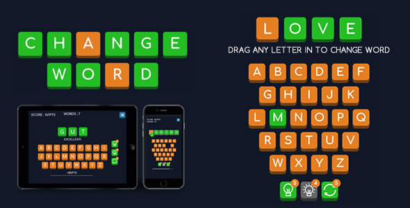 Change Word - HTML5 Game