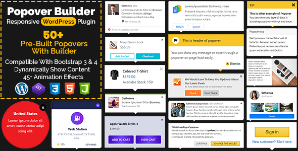 Popover Builder Responsive WordPress Plugin