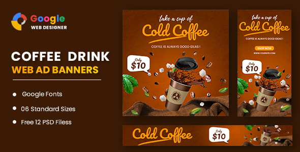 Coffee Google Adwords Banner Google Web Designer