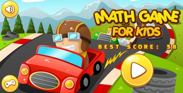 Math Game For Kids - HTML5 Game + Android + AdMob (Construct 3 | Construct 2 | Capx)