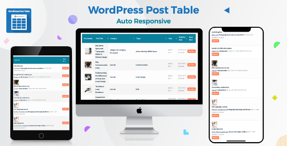 WordPress Post Table