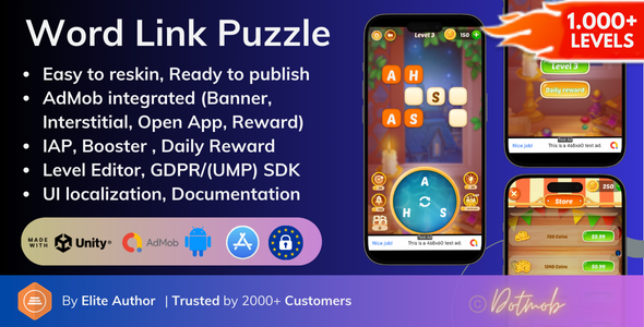 Word Link Puzzle - Unity Complete Games