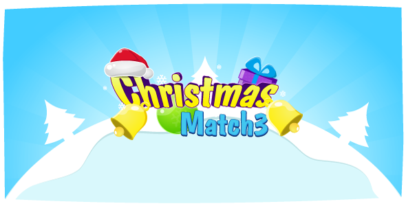 Christmas Match3 - HTML5 Game Construct2 (.capx) + leaderboard API