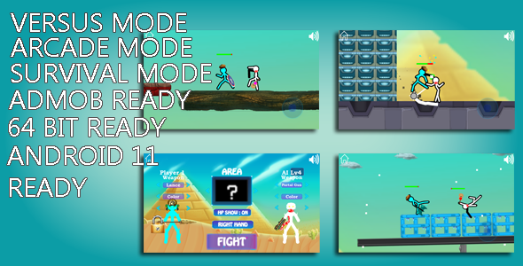 Stickman Free Fighting Unity Complete Project