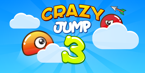 Crazy jump 3 - HTML5 game. Construct 2 (capx) + mobile + ADS