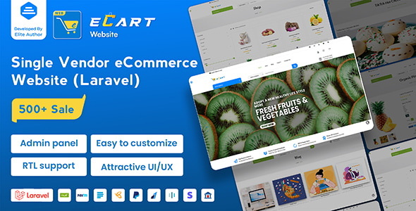 eCart Web- eCommerce Store Website with Laravel