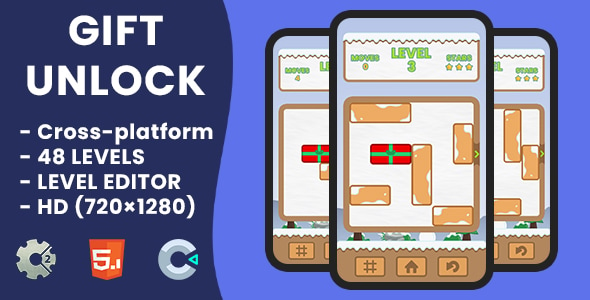 Gift Unlock - HTML5 Game | Construct 2 & Construct 3