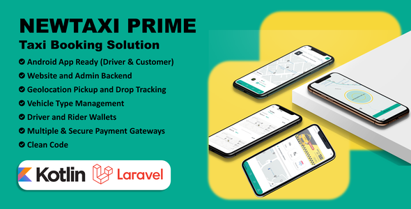 NewTaxi Prime - Taxi App With Admin Panel | Multi Payment Gateway | Wallet | Money Transfer