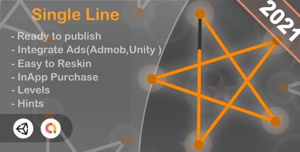 Single Line (Unity Game+Admob+iOS+Android)