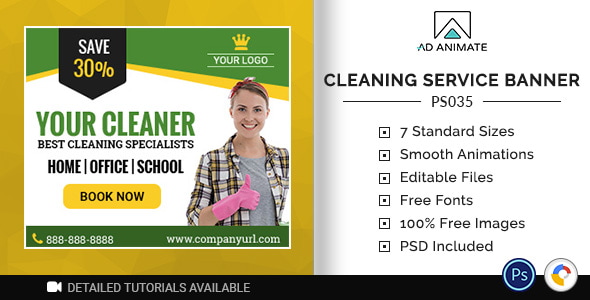 Professional Services | Cleaning Specialist Banner (PS035)