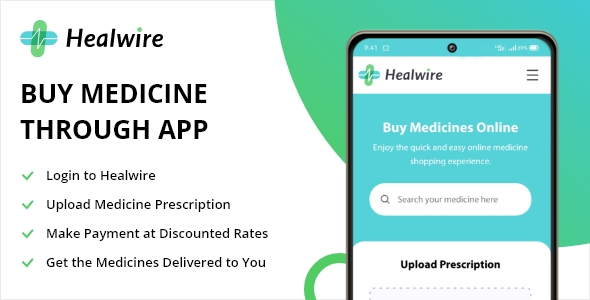 Healwire Android - Online Medical Store