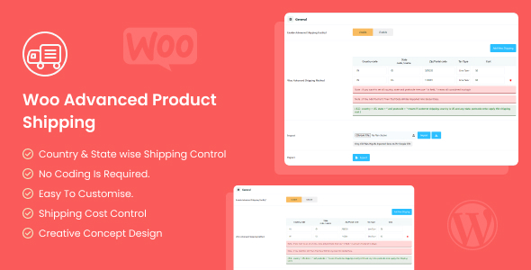 Woo Advanced Product Shipping