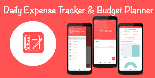 Daily Expense Tracker & Monthly Budget Planner For Android with Ads