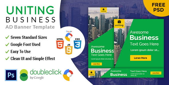 Uniting | Business HTML 5 Animated Google Banner