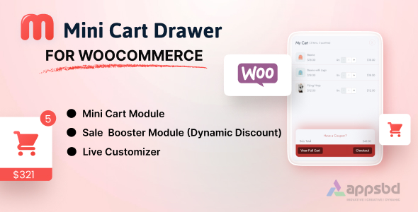 Mini Cart Drawer For WooCommerce