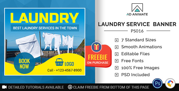 Professional Services | Laundry Service Banner (PS016)