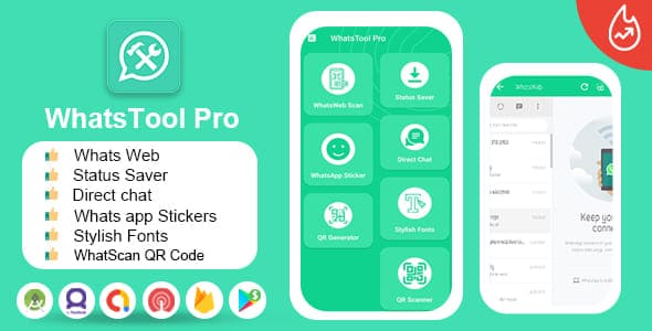 WhatsApp Tools Pro - (For WhatsApp & WhatsApp Business) - DM - Stylish Fonts - QR Generator, Scaner