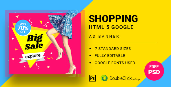 Shopping - HTML5 Animated Banner 21