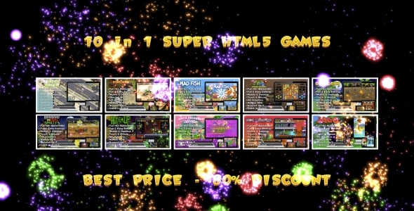 10 SUPER HTML5 GAMES BUNDLE №2 (Construct 3 | Construct 2 | Capx)